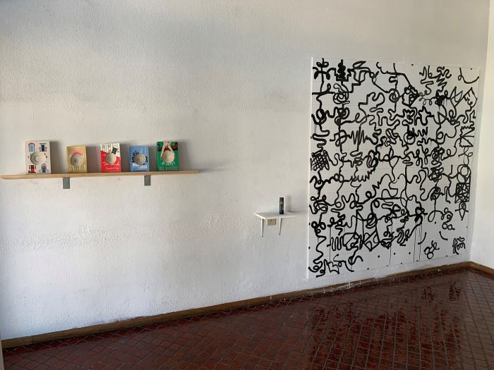 Blick auf die Arbeiten des Propädeutikums / Fachmaturität Bildende Kunst.
Foto: EDHEA