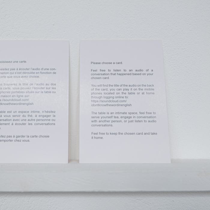 Nourhan Maayouf, I Don't Know the Word in English, 2022, travail de Master
Photo: Laura Morier-Genoud / EDHEA