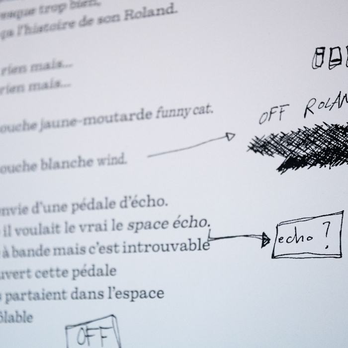 Charlotte Centelighe, Suite pour R. [Roland], 2024, travail de Bachelor
Photo: Maurice Eggel  / EDHEA