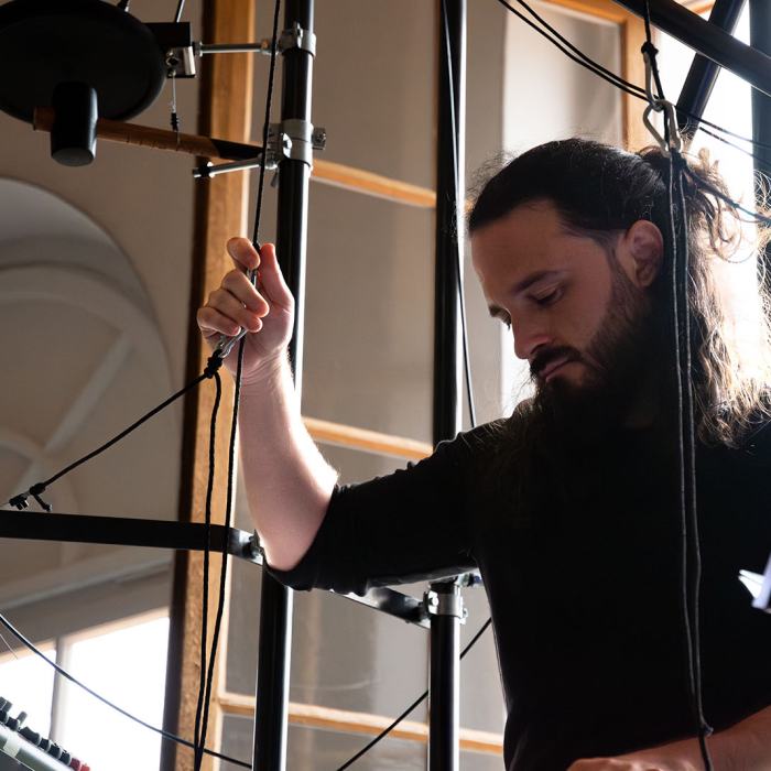 Christophe Burgess, Carillon sauvage, 2024, travail de Master
Photo: Maurice Eggel  / EDHEA