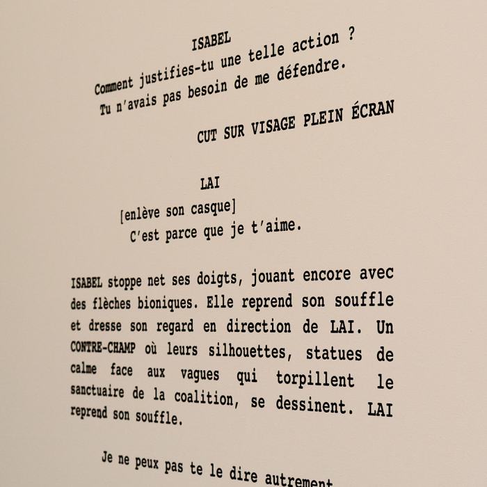 Lionelle Mathis, Nos récits, travail de Bachelor
Photo: Maurice Eggel  / EDHEA